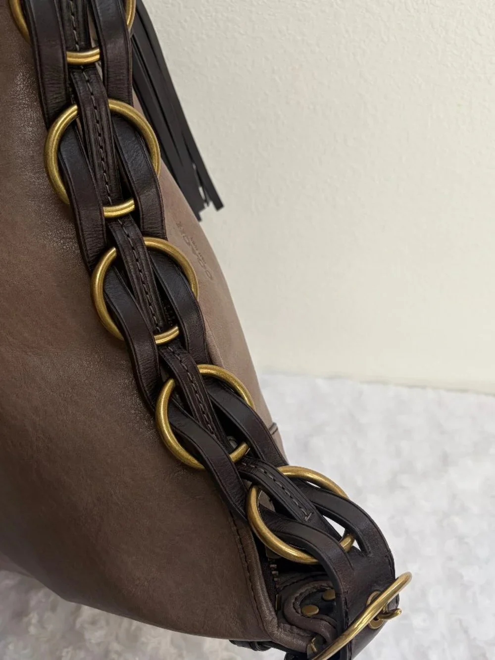 Coach Legacy Pinnacle Bohemian Leather Large Duffel 19904 - Taupe - $698 - EUC